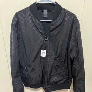 Brand New Reversible Coach Monogram Bomber Jacket (L)